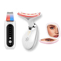 SkinGlow Pro Face and Neck + SonicClear Ultrasonic Blackhead Remover + LuminaFold Portable LED Makeup Mirror (Set of 3)